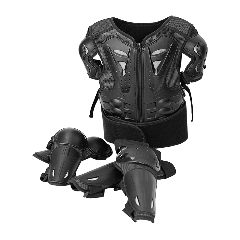 Mountain Biking Body Armour - 子供用バイクアーマーベスト保護子供モトクロスボディアーマージャケット保護アーマー乗馬ニーパッドモトフルアーマー
