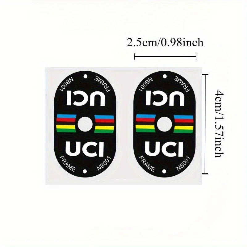 Mountain Biking Uci - UCI 認定自転車バルブステッカー 2 枚 - 耐久性のある傷つきにくい高品質