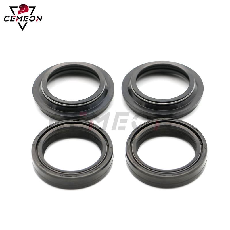 Fork Oil Seal - フォークシールヤマハFZ-6R FZ6RストライカーXVS1300 T-MAX530 XP500オートバイのフロントショックアブソーバーフロントフォークとダストキャップ