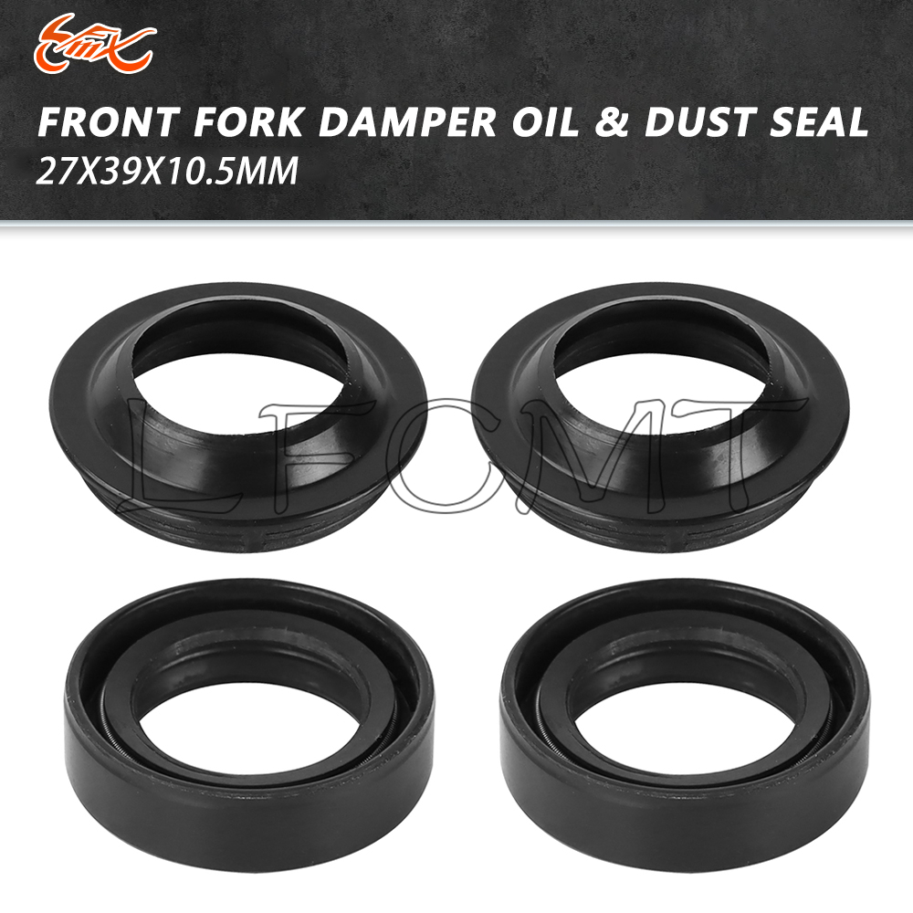 Fork Oil Seal - 27x39x10.5 27*39 バイクフロントフォークオイルシールダストシール スズキ GT50 RV50