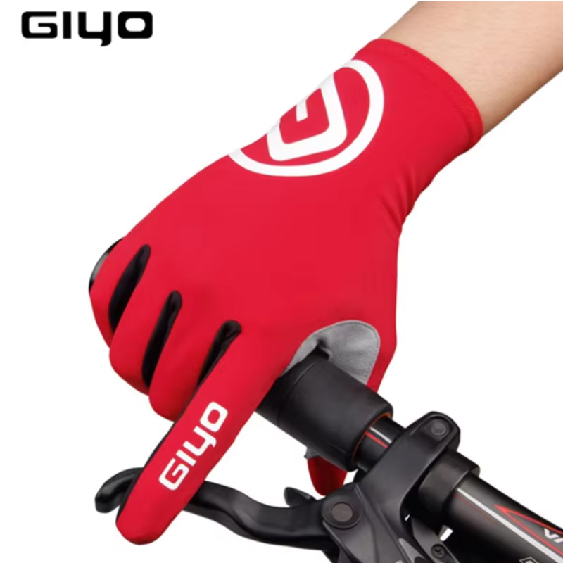 Mountain Biking Gloves - GIYO タッチスクリーンロングフルフィンガーハーフフィンガーゲルスポーツサイクリンググローブ MTB ロードバイク乗馬レーシング女性男性自転車手袋