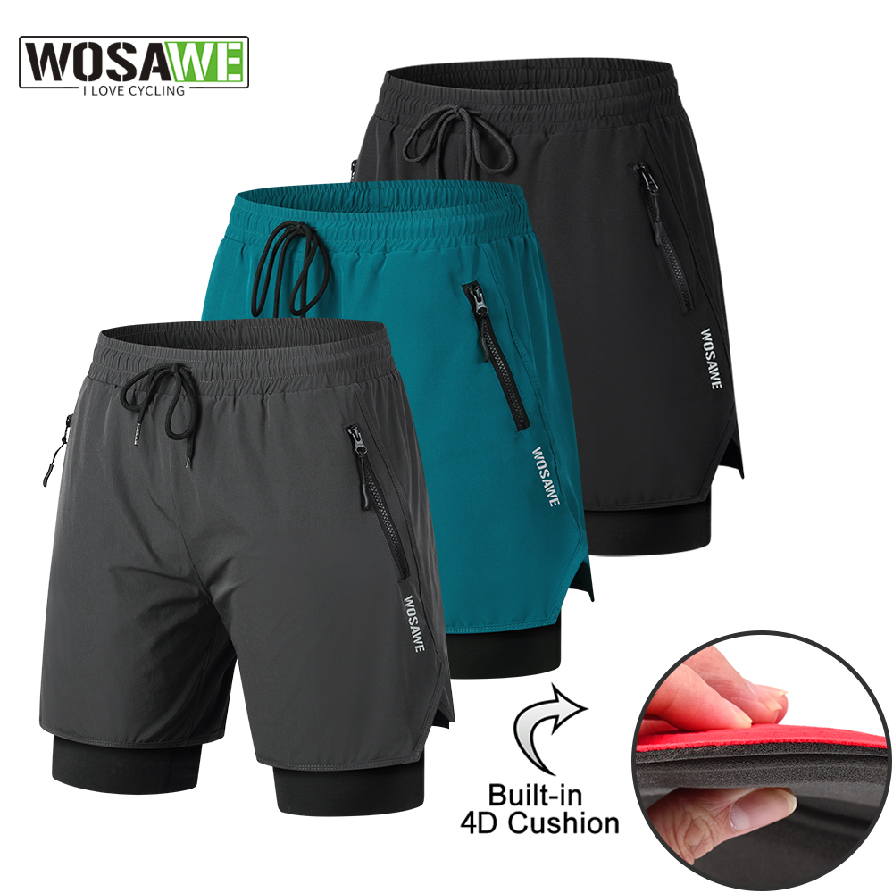 Mountain Biking Body Armour - WOSAWE MTB ショーツ夏男性サイクリングショーツ 2 で 1