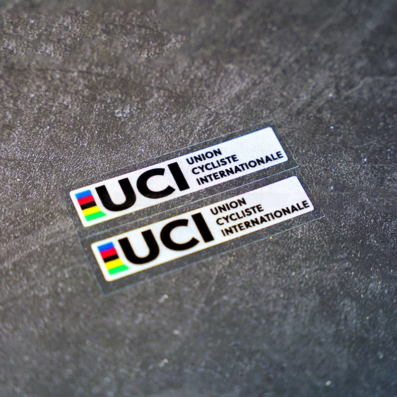Mountain Biking Uci - UCIユニオンロゴデカールステッカー（マウンテンバイクまたは折りたたみ自転車フレーム用）、サイクリング愛好家の装飾品。