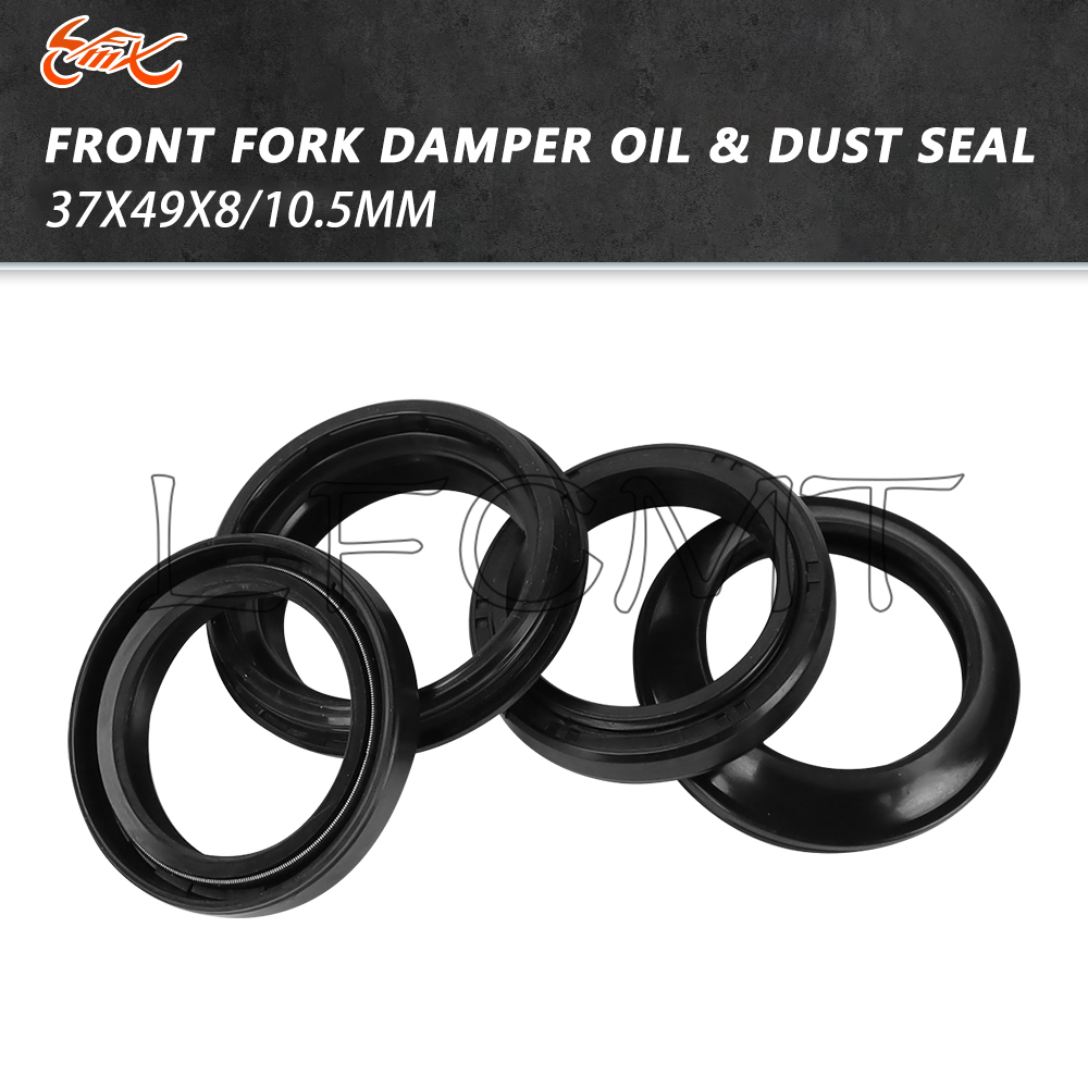 Fork Oil Seal - 37x49x8/10.5 37*49 オートバイフロントフォークダンパーオイルシールダストシール カワサキ ZX1100 ZX750