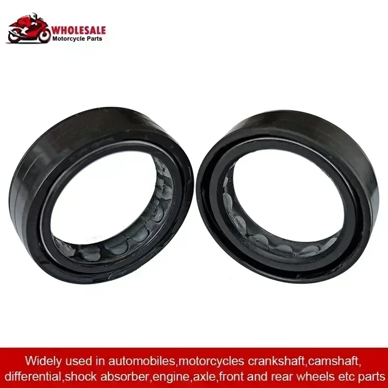 2/4/8pc フロントフォークダンパーオイルシールカバーヤ - Fork Oil Seal のレビューと価格