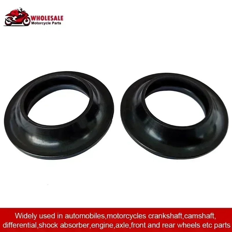 2/4/8pc フロントフォークダンパーオイルシールカバーヤ - Fork Oil Seal のレビューと価格