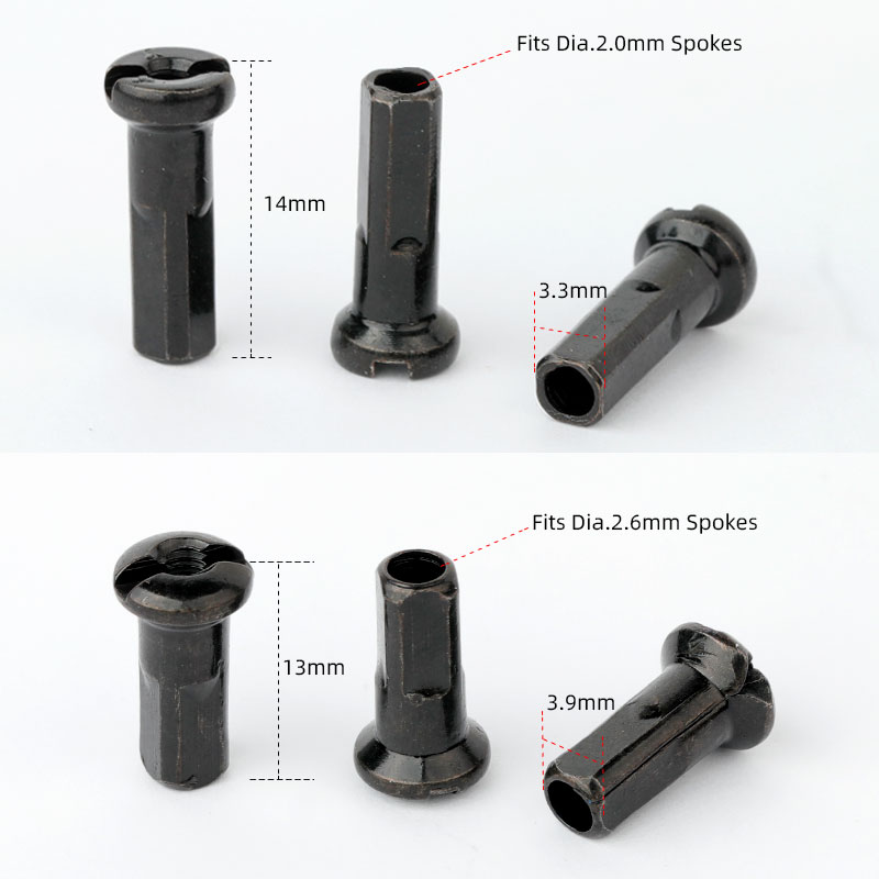 20/50 個の銅製ニップル 14G 13G MTB ロード - Spoke Nipple Brass のレビューと価格
