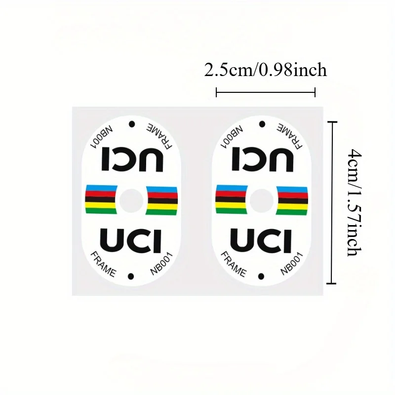 2 個 UCI 認定自転車バルブステッカー PVC 傷つきに - Mountain Biking Uci のレビューと価格