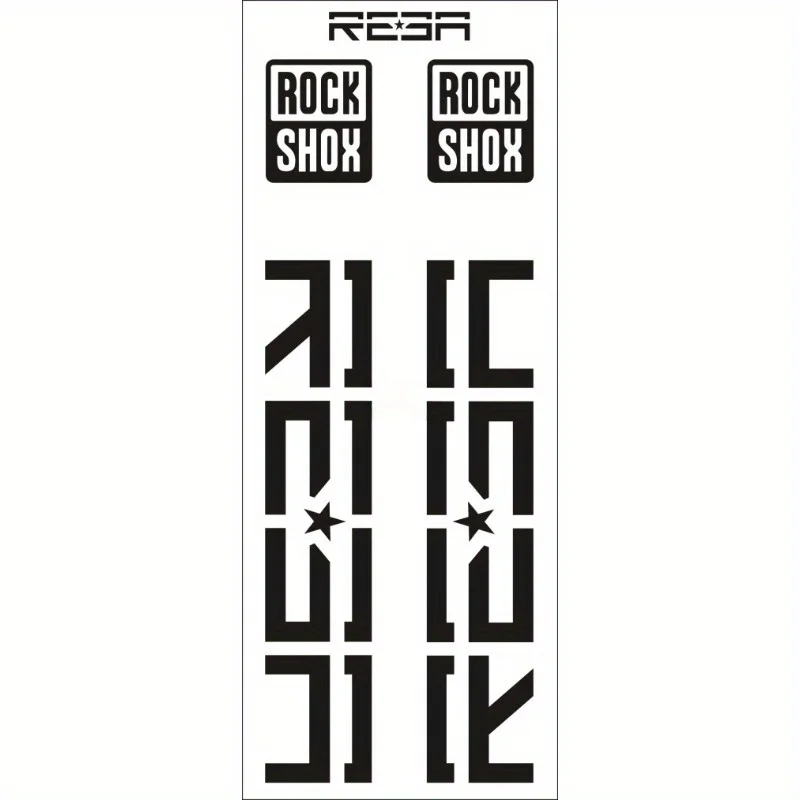 ROCKSHOX REBA フォークデカールセット防水日焼け - Mountain Biking Body Armour のレビューと価格