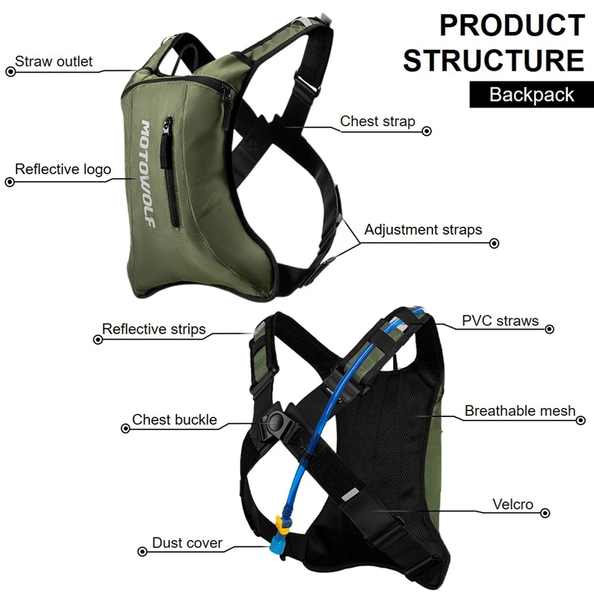バイク サイクリング ハイドレーションパック MTB オフロ - Mountain Biking Rucksack のレビューと価格