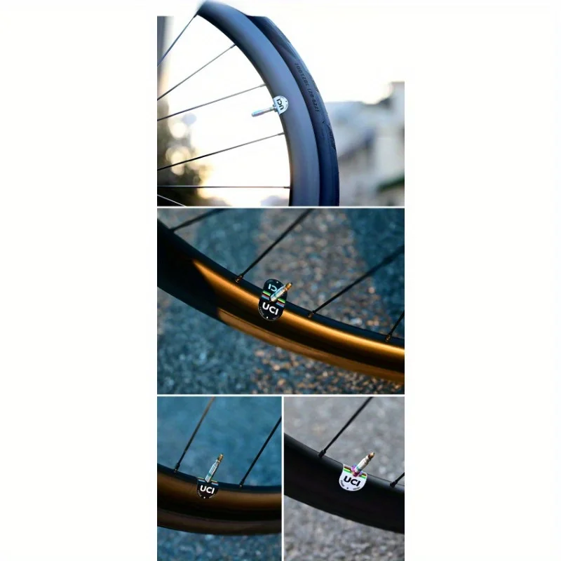 2 個 UCI 認定バイクバルブ防水 PVC ステッカー傷つ - Mountain Biking Uci のレビューと価格