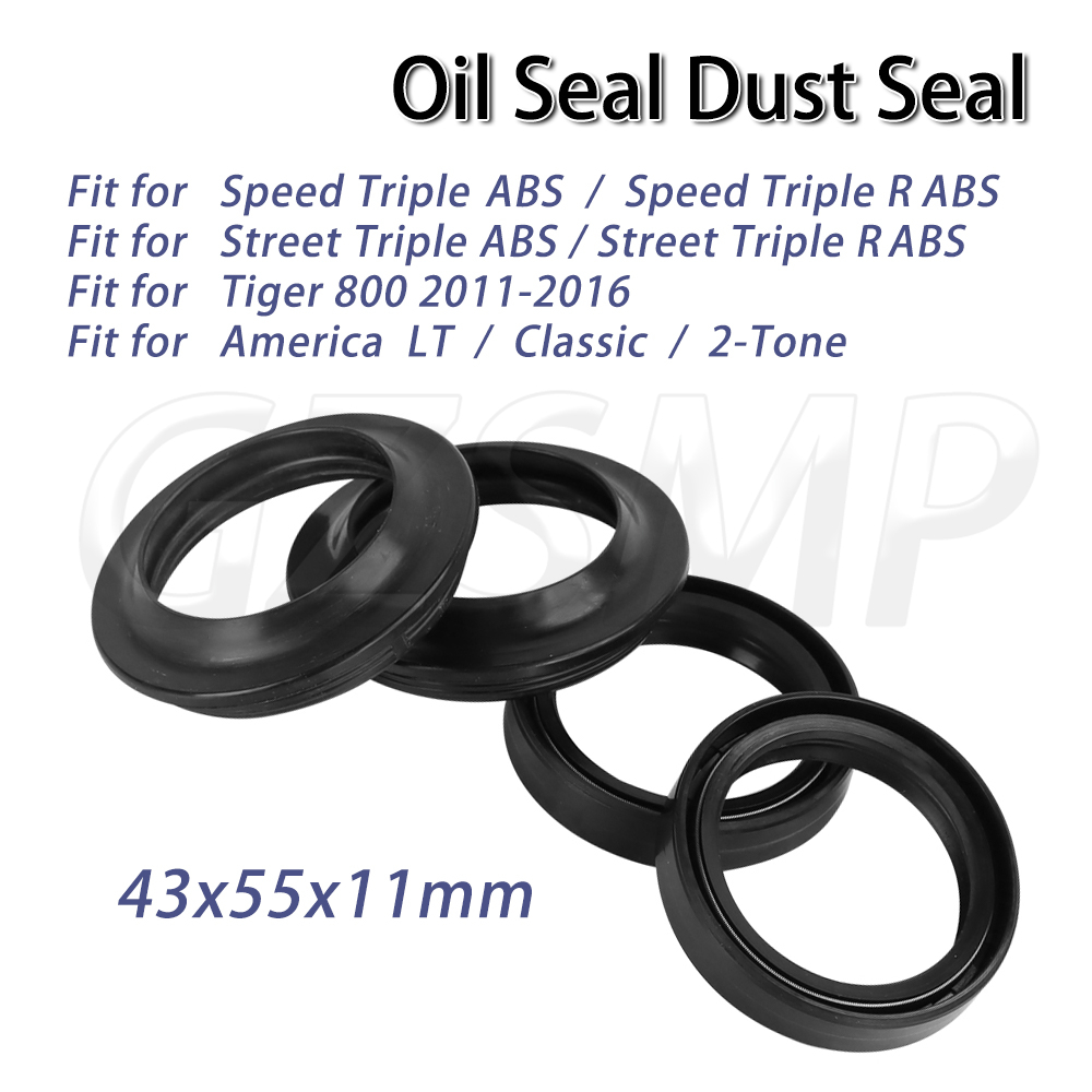 43X55X11mm オイルダストシール モーターサイクルフ - Fork Oil Seal のレビューと価格