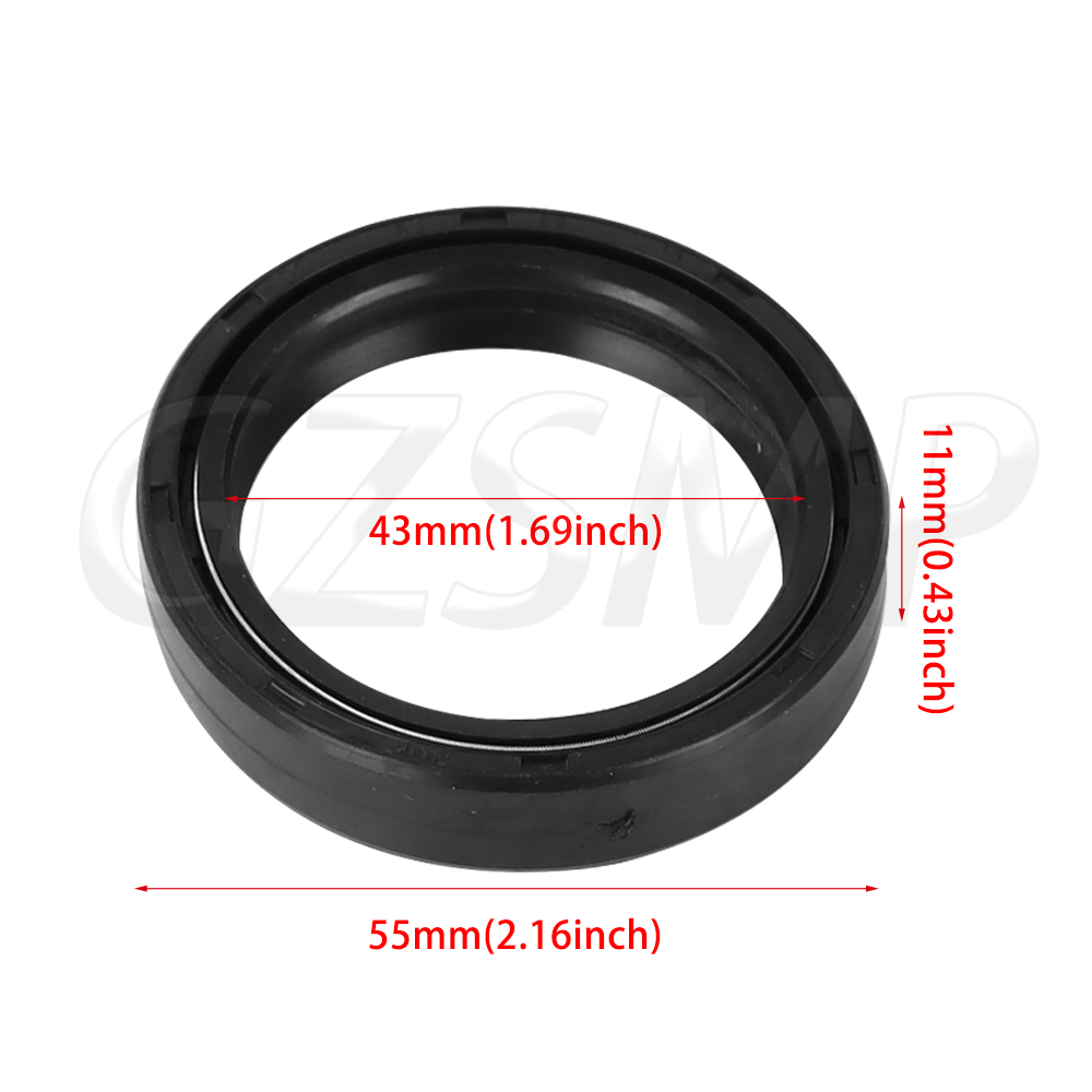 43X55X11mm オイルダストシール モーターサイクルフ - Fork Oil Seal のレビューと価格