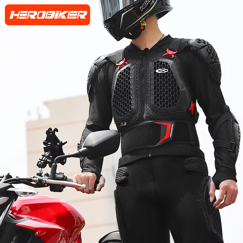 オフロードバイク用アーマー、落下防止胸部・背中保護付き、通気 - Mountain Biking Body Armour のレビューと価格