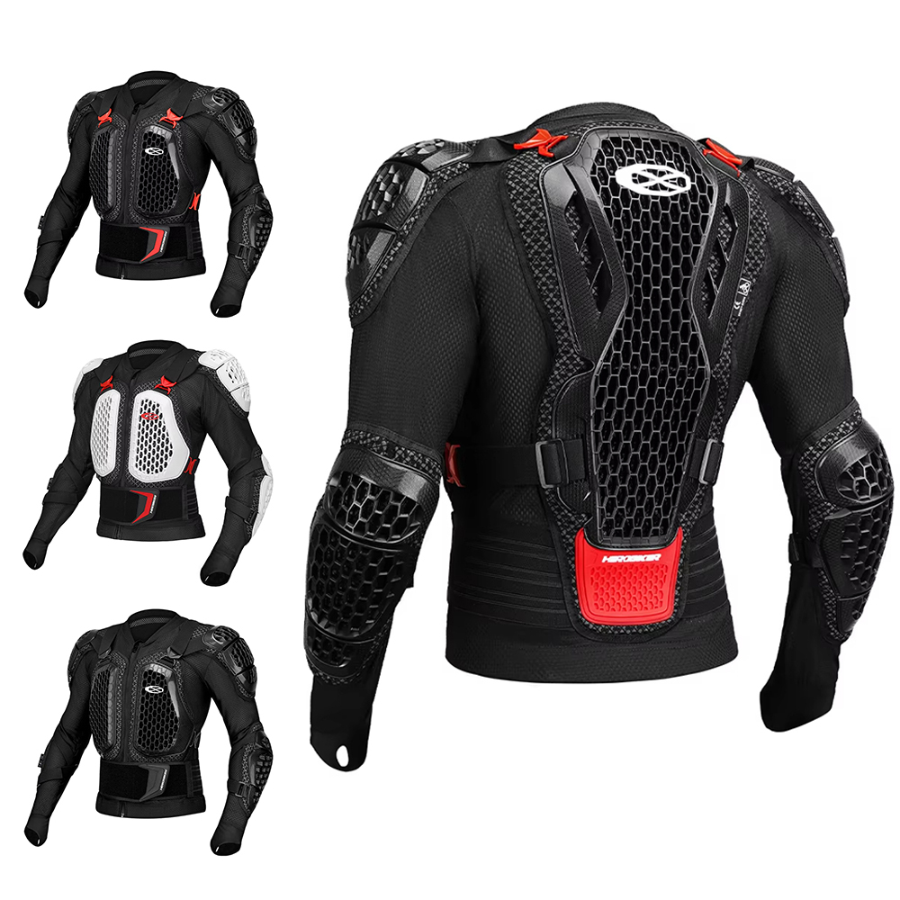 オフロードバイク用アーマー、落下防止胸部・背中保護付き、通気 - Mountain Biking Body Armour のレビューと価格