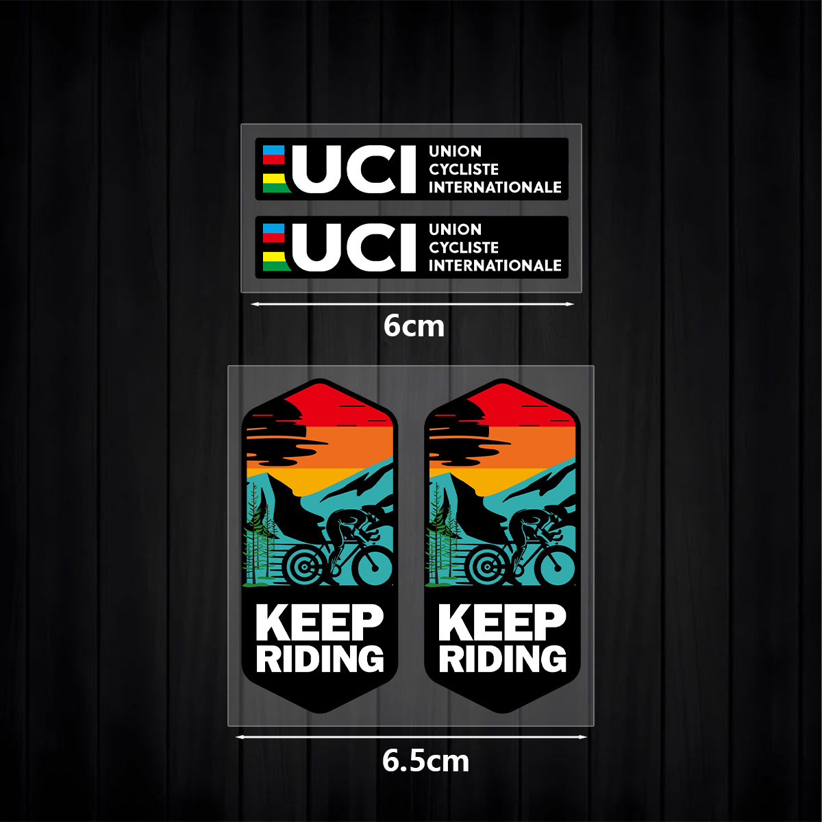 UCI キープライディングステッカーセット 1 セット防水ビ - Mountain Biking Uci のレビューと価格