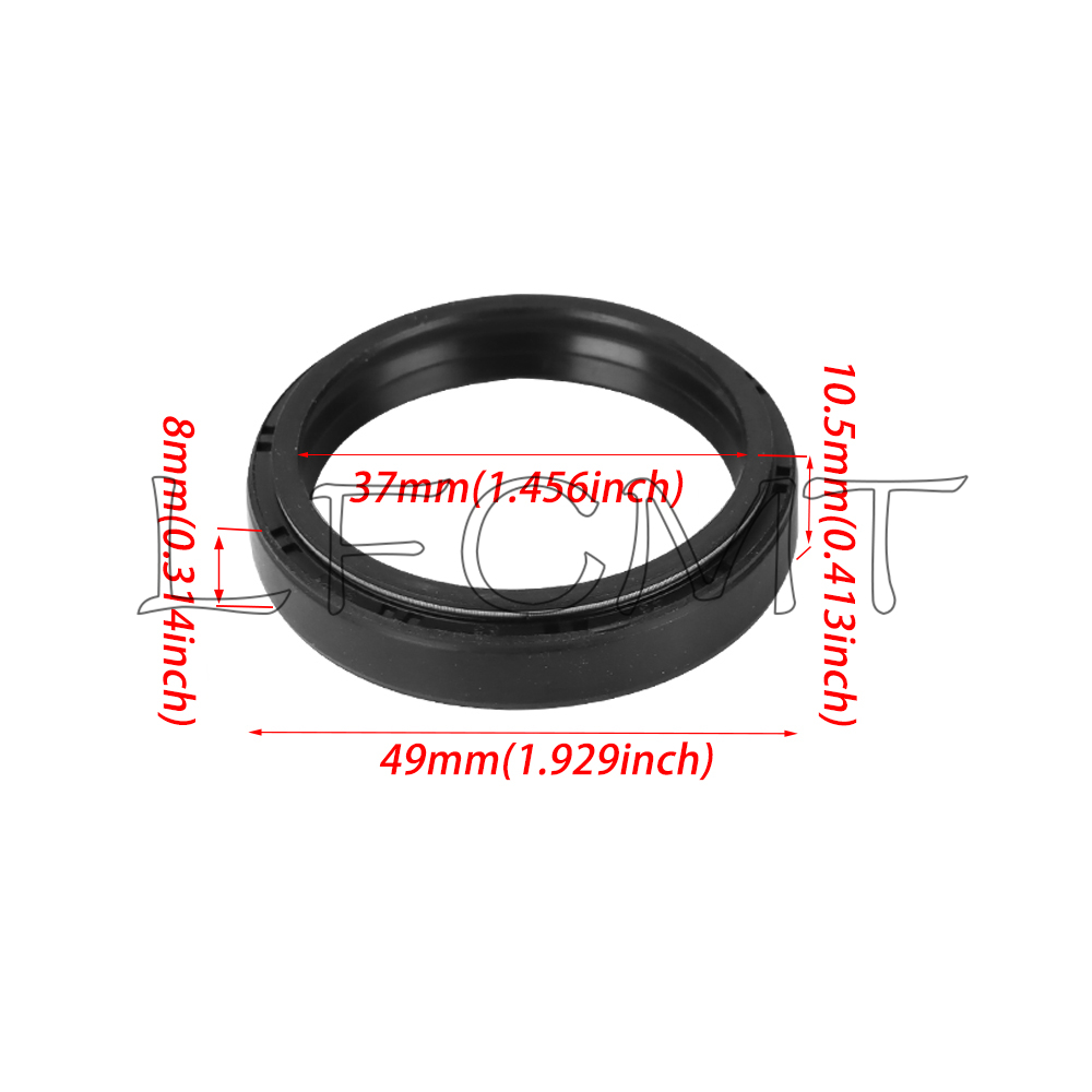 37x49x8/10.5 37*49 オートバイフロントフォ - Fork Oil Seal のレビューと価格