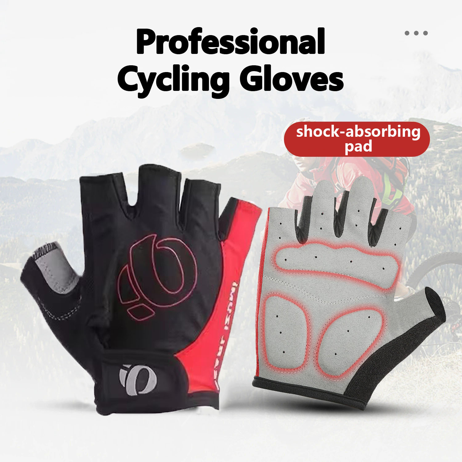屋外サイクリング衝撃吸収ハーフフィンガーグローブユニセックス - Mountain Biking Gloves のレビューと価格